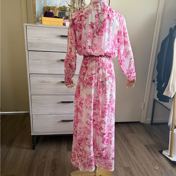 Zara Pink Floral Maxi Dress - Picture 4 of 4
